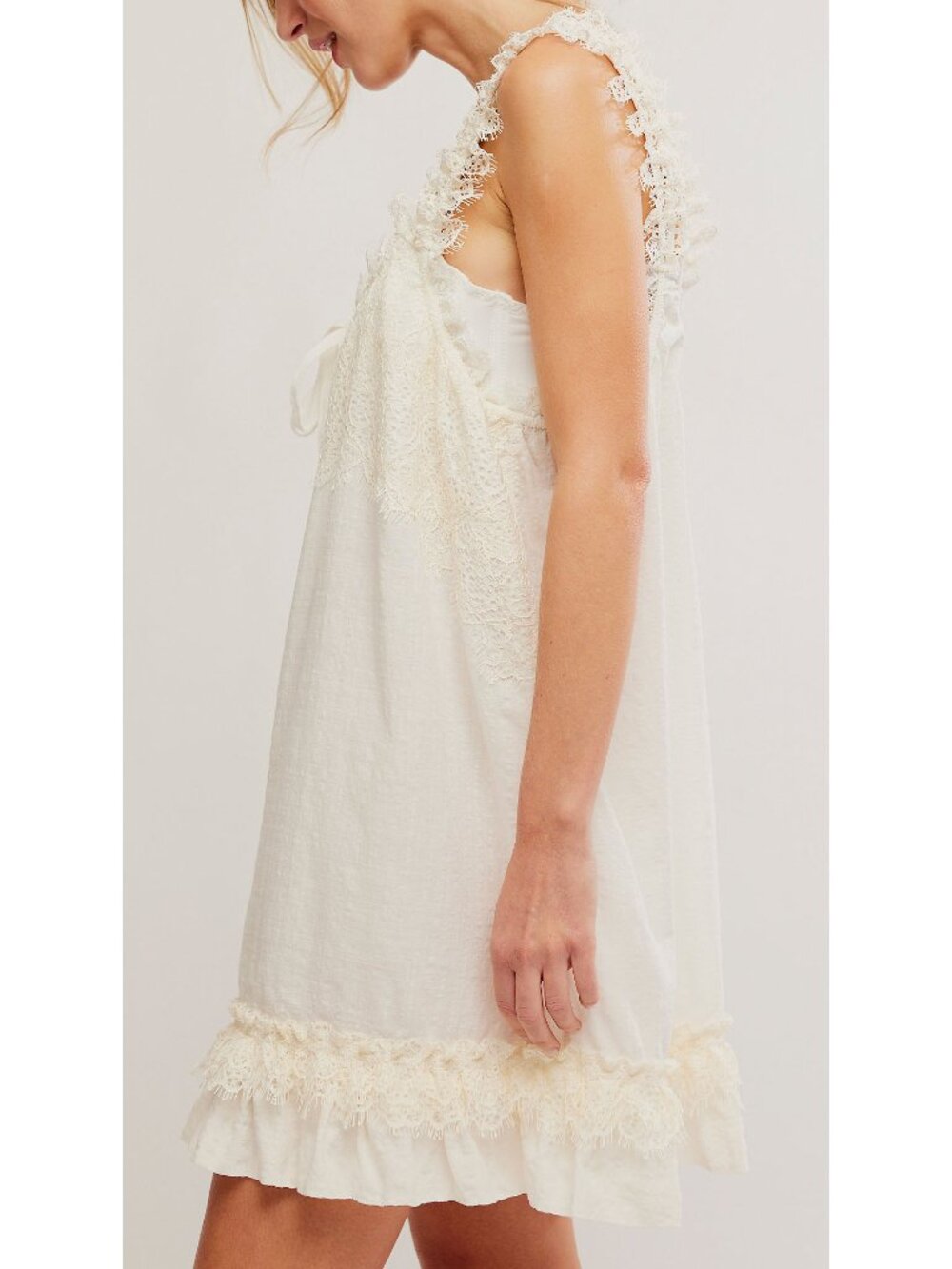 Free People Wish Me Luck Romper / Clean Ivory NWT - Picture 5 of 6